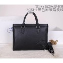 Prada Grainy Leather Briefcase P80231 Black VS03812