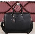 PRADA Grainy Leather Business Briefcase 8068 Black VS05149