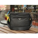 PRADA Grainy Leather Messenger Bag VA0797 Black VS06335