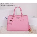 Prada Grainy Leather Tote Bag BN2579 Pink VS00523