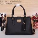 Prada Grainy Leather Tote Bag BN8911 Black VS07070