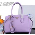 PRADA Grainy Leather Tote Bag PBN2767 Lavender VS04150