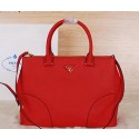 Prada Grainy Leather Tote Bags BN2830 Red VS01226