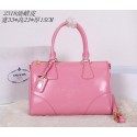 Prada Iridescent Leather Boston Bag BN2318 Pink VS06866