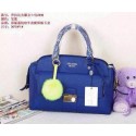 Prada Litchi Leather Tote Bag BN2846 Royal VS06403