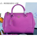 PRADA Litchi Leather Tote Bag PBN2324 Rosy VS03852