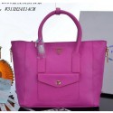 Prada Litchi Leather Tote Bag PBN2650 Rosy VS07414