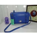 Prada Lux Nappa Leather Flap Bags BT0993 Blue VS09799