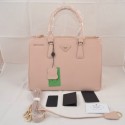 Prada Mingdu 2274 Saffiano Leather Handbag in Lighr Pink VS06509