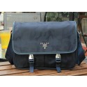 Prada Nylon Fabric Messenger Bag VA0768 Royal VS09874