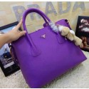 Prada Original Clemence Leather Tote BN0890 in Purple Fug VS05607