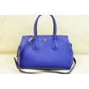 Prada Original Grainy Calf Leather Tote Bag BN2769 Blue VS05057