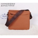 Prada Original Grainy Leather Messenger Bag VS0588 Wheat VS02765