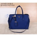 Prada Original Grainy Leather Tote Bag BN2829 Blue VS01779