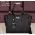 Prada Original Grainy Leather Tote Bag BN8095 Black VS02108
