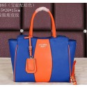Prada Original Grainy Leather Tote Bag BN8095 Royal VS00294