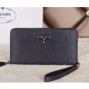 Prada Original Leather Clutch P51402 Black VS02210