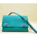 Prada Original Leather Shoulder Bag BT0995 Green VS03749