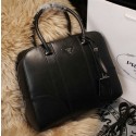 Prada Original Leather Top Handle Bags BL8675 Black VS04060