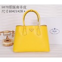 Prada Original Leather Tote Bag BN5070 Yellow VS09315