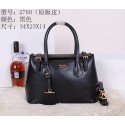 Prada Original Leather Tote Bag BR2760 Black VS00830