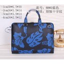 Prada Original Saffiano Leather Briefcase P60021 Blue VS01087