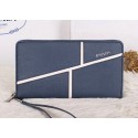 Prada Original Saffiano Leather Clutch P2650 Blue VS01850