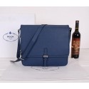 PRADA Original Saffiano Leather Messenger Bag VA3081 Royal VS02701