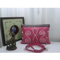 Prada Original Weave Calfskin Leather Shoulder Bag 825 in Peach JJ VS02190