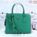 Prada Pearl Leather Tote Bag BN0922 Green VS06582