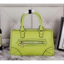 Prada Pebble Grainy Calf Shoulder Tote Bag BL0639 Green VS03494