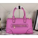 Prada Pebble Grainy Calf Shoulder Tote Bag BL0639 Rose VS07780