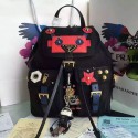 Prada Robot Fabric Backpack Black and Red 1BZ677 VS01937