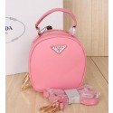 Prada Saffiano Leather Hobo Bags BL0896 Pink VS06840