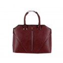 Prada Saffiano Leather Tote Bag BL3988 Burgundy VS09218