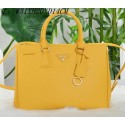Prada Saffiano Leather Tote Bag PBN1801 Lemon VS08264