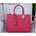 Prada Saffiano Leather Tote Bag PBN1801 Rose VS02074