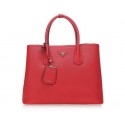 Prada Saffiano Leather Tote Bags BN2756 Red VS01164