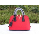 Prada Saffiano Leather Two Handle Bag BL0838P Red VS09402