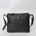 Prada Shoulder Hobo Bag BT0979 in Black Original Clafskin Leather XZ VS06017
