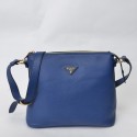 Prada Shoulder Hobo Bag BT0979 in Blue Original Clafskin Leather XZ VS09054