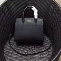 Prada Small Bibliotheque Saffiano Leather Bag Black and Red 1BA050 VS03225
