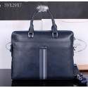 Prada Smooth Leather Briefcase M38421 Royal VS02345
