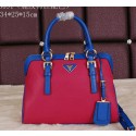 Prada Smooth Leather Top Handle Bag BL8091 Rose VS05136