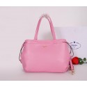 Prada Soft Calf Leather Tote Bag BR5104 Pink VS00055