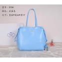 Prada Soft Calf Leather Tote Bag BR5104 SkyBlue VS02455