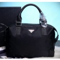 Prada Tssuto Boston Bag P2660 Black VS09518