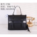 Prada Vitello Lux Flap Tote Bag BN2786 Black VS05143