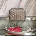 Quality Classic Small Loulou Monogram Saint Laurent Bowling Bag Grey 454317 VS07683