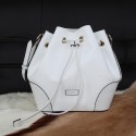 Quality Gucci Diamante Calf Leather Bucket Bag 354228 White VS07978